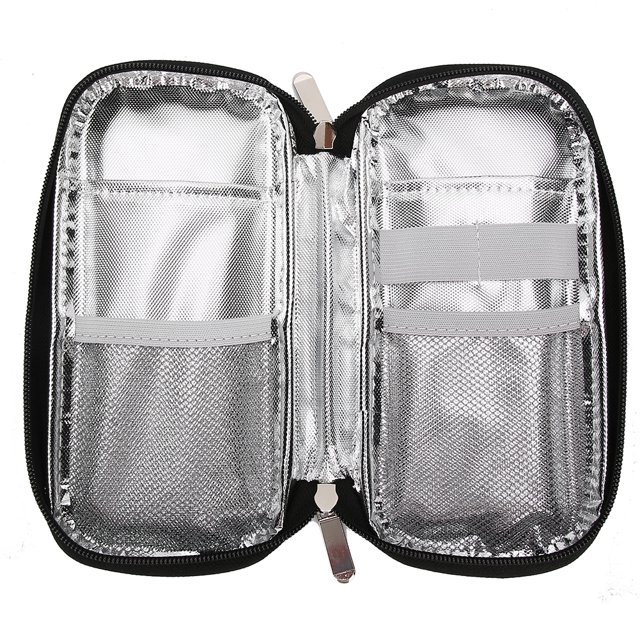 Estuche de Vije para insulina, Bolsa Portátil para Almacenamiento en frío de insulina, Estuche de Vije para refrigerador de insulina, Bolsa refrigerada para medicamentos para para