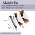 thumbnail image 3 of Mr. Pen- Adjustable Cardboard Corner Protectors, Fits 1", 1.5" and 2", 100 Pack, Corner Protectors for Shipping, 3 of 9