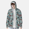 thumbnail image 2 of Balery Farm Animals 1 Sudadera ligera de manga larga con capucha y protección solar UPF 50+ para hombre y mujer, ideal para pesca y running-Small, 2 of 7