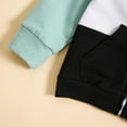 thumbnail image 4 of AherBiu Baby Toddler Clothes Boys Girls Hoodie Jackets Color Blocked Zip up Sweatshirt with Pockets, 4 of 7