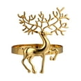 thumbnail image 2 of harmtty Christmas Alloy Deer Napkin Ring Holders Hotel Restaurant Party Table Decor, 2 of 8