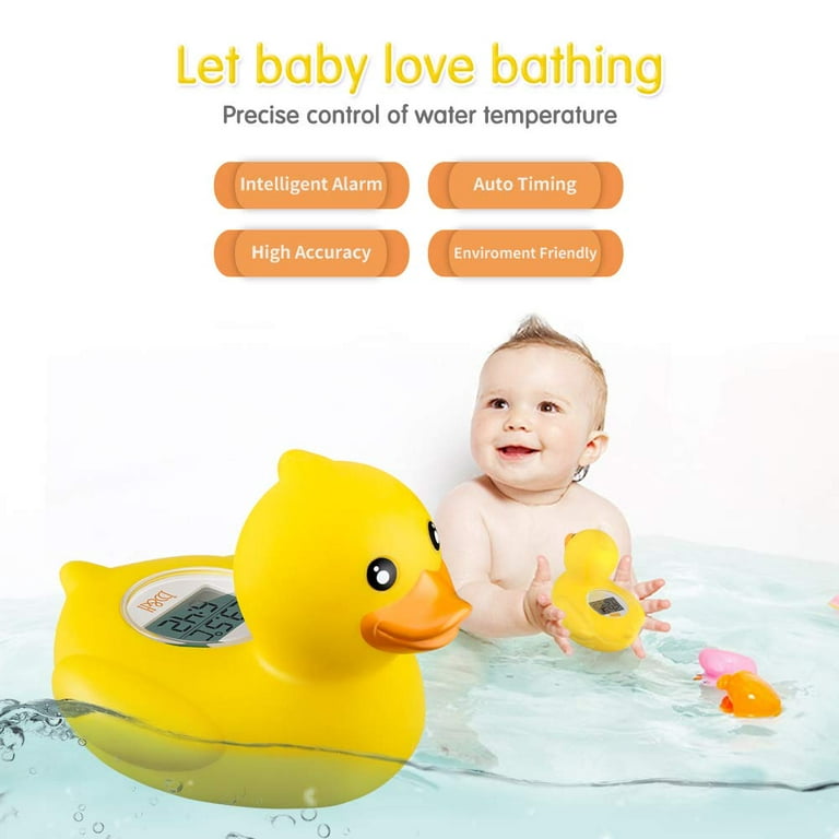 Baby Bath Tub Thermometer for Infant, Bathtub Water Temperature Room  Thermometer, Safety Floating Bathing Toy, Newborn Essentials, Gifts for  Moms