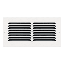 10" x 4" TruAire White Steel Wall Return Air Grille