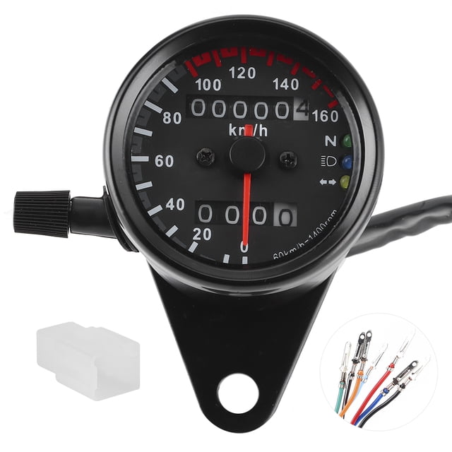 Odómetro LED de 12 V, velocímetro, tacómetro, estilo retro, alta precisión para motocicletas.