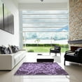 thumbnail image 7 of Ahgly Company Machine Washable Indoor Round Transitional Purple Jam Purple Area Rugs, 6' Round, 7 of 7