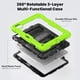 thumbnail image 3 of Funda para iPad Pro de 11 pulgadas (M4) 5.ª generación 2024, funda protectora resistente a los golpes con protector de pantalla, soporte giratorio de 360°, correa para mano/hombro, 3 of 9