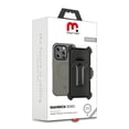 thumbnail image 2 of Funda Case MYBAT Maverick Mag clip para iPhone 15 PRO MAX - Gris con mica, 2 of 9