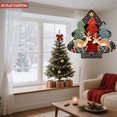 thumbnail image 3 of Metal Hanging Christmas Tree Wind Decorations - Festive Garden Spinners with Zigzag Pattern Design Perfect for Holiday Yard Decor, 3 of 7