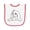 White and Red, variant on Inktastic Adorable Easter Bunny Baby Terry Cloth Bib