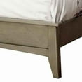 thumbnail image 2 of Benjara Button Tufted Eastern King Bed with Chamfered Legs, Brown and White, 2 of 5