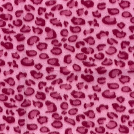Shason Textile, Cosplay Pink Cheetah Skin Anti-Pill Fleece, 72