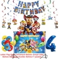 thumbnail image 4 of Decoración para fiesta de cumpleaños de perros de la Patrulla Canina, grupo decorativo, vajilla desechable, globos combinados para suministros de fiesta para niños, 4 of 5
