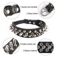 thumbnail image 3 of Spiked Pu Leather Dog Collar Soft Funny Mushrooms Rivet Spike Studded Puppy Adjustable Outdoor Dog Collars for Small Medium Large Dogs Cats, 3 of 7
