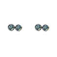 thumbnail image 1 of yingyy 1 Paire de Boucles d'Oreilles Rondes à la Mode Gouttes d'Oreilles Bijoux Incrustation de Strass Clou Léger pour Fête d'Anniversaire Vert Mélangé 2Set, 1 of 6