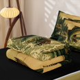 thumbnail image 5 of Manfei Western Pike Fish Zipper Twin Comforter Sets with Fitted Sheet and 2 Pillowcases, Rustic Lake House Zipper Bedding Set, Golden Gray, Black Reversible, 4pcs, 5 of 7