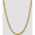 thumbnail image 2 of 14K Yellow Gold Jbsp's 8mm Flat Beveled Curb Chain (24 X 8) Made In South Africa 1308-24, 2 of 5
