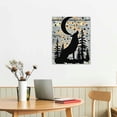 thumbnail image 3 of Nawypu Vintage Wood Forest Wolf Wall Art Canvas Farmhouse Adventure Theme Prints Decor For Home Bedroom Campsite RV, Gift For Camper Adventure Lovers, 3 of 5