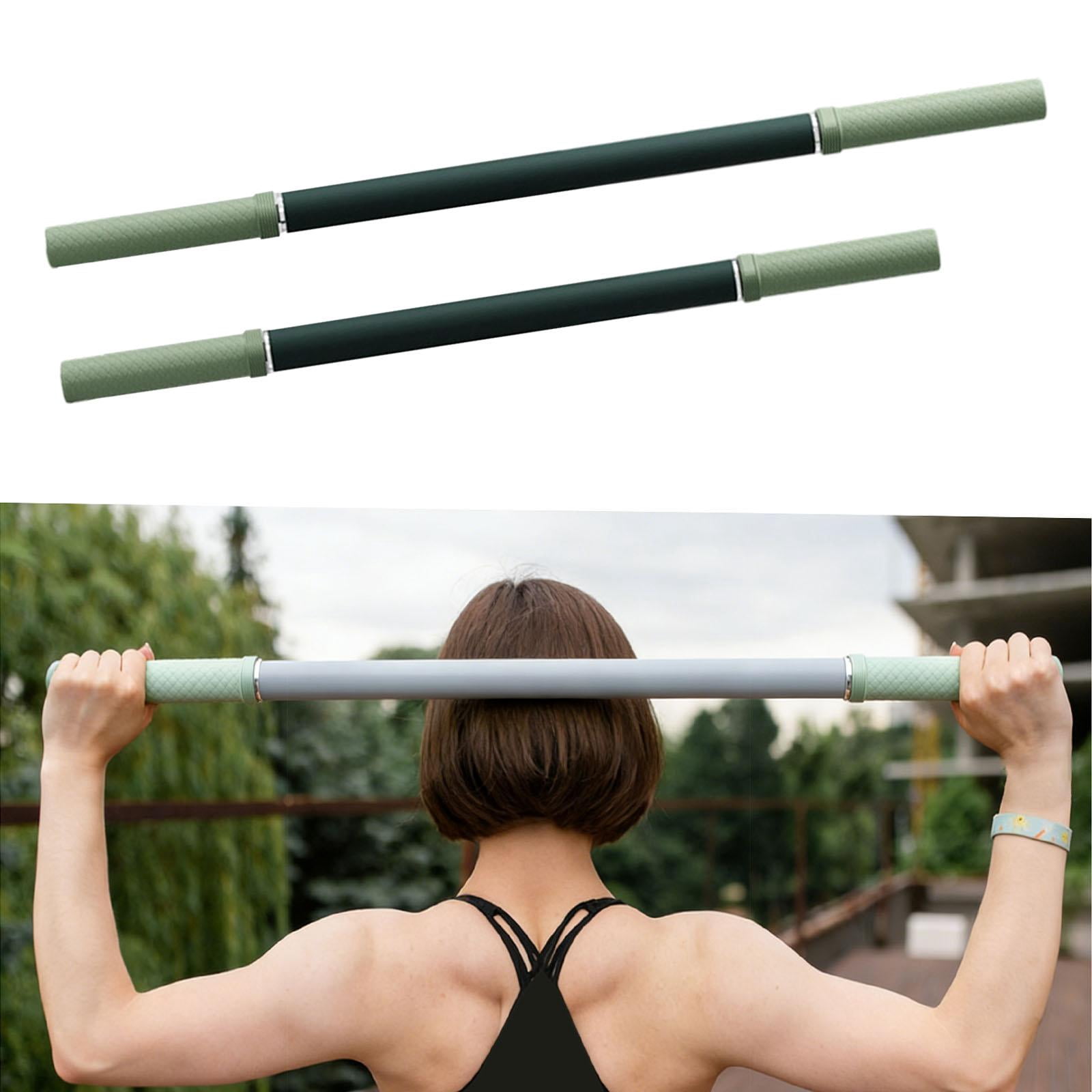 DimyFew 2 Pieces Massage Roller Stick Multipurpose Calf Roller for Glutes Back Waist Green