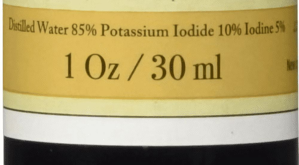 J.CROW'S® Lugol's Solution of Iodine 5% 1 oz Bottle