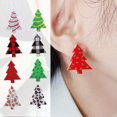 thumbnail image 4 of EOEMY Women'S Acrylic Christmas Tree Earrings Ear Stud Charm Jewelry Xmas Wholesale-#3, 4 of 9