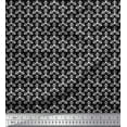 thumbnail image 1 of Soimoi Black Velvet Fabric Triangular Arrow Fabric Prints By Yard 58 Inch Wide, 1 of 3