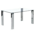 thumbnail image 2 of Ensemble de salle à manger Francfort/Rizzo, 5 Pcs, chrome/gris, 2 of 8