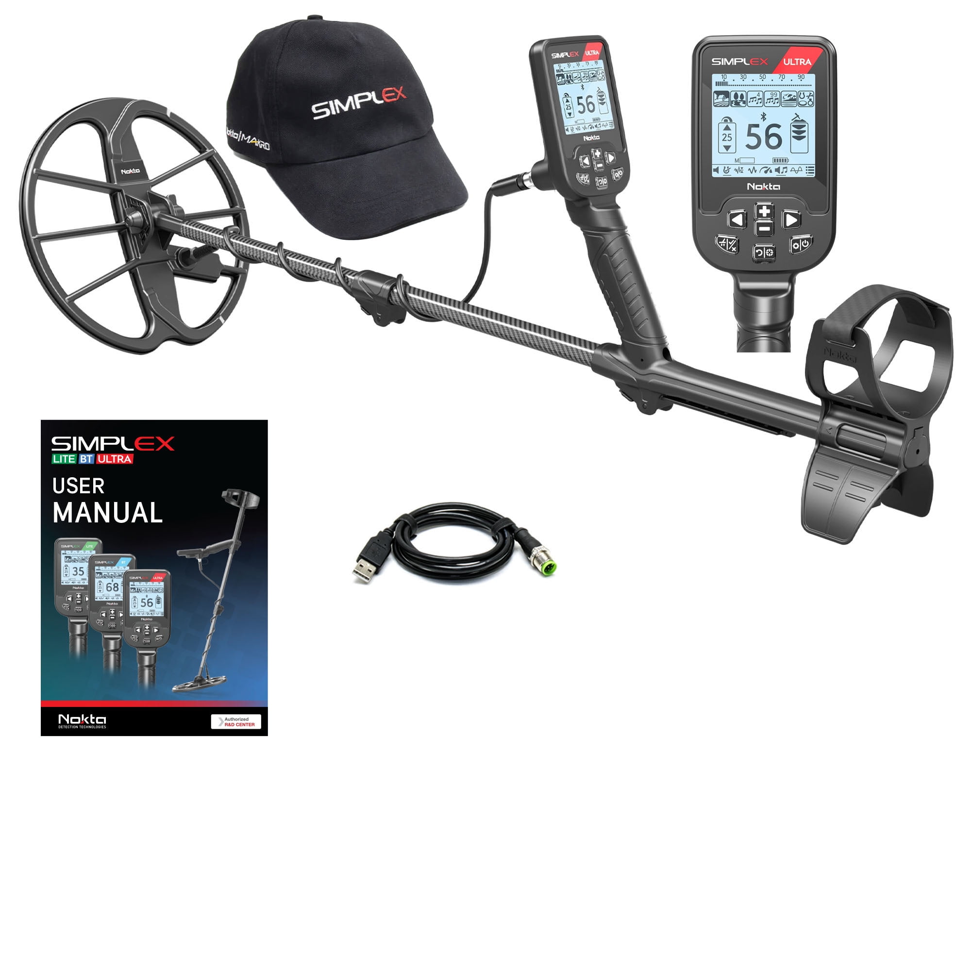 Nokta Simplex Ultra Waterproof Metal Detector with 11" DD Coil