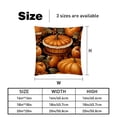 thumbnail image 5 of Thanksgiving Pumpkin Pie Velvet Decorative Throw Pillow Inserts - Set of 2, Chair Pillow Covers - Unique Patterns, 16x16, 18x18, 20x20 Inches for Home Decor & More, 5 of 6