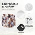 thumbnail image 6 of Lsque Sea Shells Printed Women's Running Shorts with Liner Pockets,Elastic Quick Dry Workout Athletic Gym Yoga Shorts,Womens High Waist Shorts-X-Large, 6 of 9