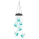 thumbnail image 2 of Luces solares de carillón de viento para patio al aire libre, lámparas colgantes de colibrí, luces decorativas de paisaje, luz solar, 2 of 9