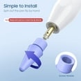 thumbnail image 3 of PINHEN 5 Pack Tips for Apple Pencil 1st/2nd Generation/USB-C, No Wear Out Precise Control Apple Pencil Replacement Tips Nibs iPencil Tips for iPad Pro/Air/Mini Pencil, Multi Color, 3 of 7