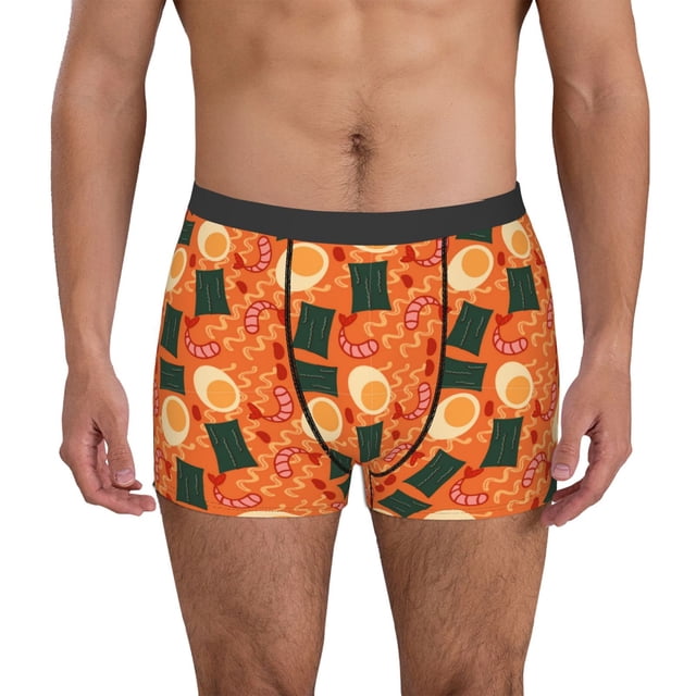Fotbe Ramen Noodle Soup Calzoncillos Tipo Boxer con Bolsa de Soporte Total para Hombre, X-Temp Fresco, Transpirable y de Secado Rápido-X-Large
