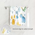 thumbnail image 2 of Single-Sided Print Hand Towel Breathable & Soft Towels Wash Cloth for Workout Running Cute Baby Dinosaur Pattern 30x15 Inch, 2 of 5
