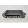 thumbnail image 2 of Brown & Teal Paisley Casserole Baking Pan or Pie Plate Cozy and Carrier by Penny's Needful Things (Large Casserole Carrier), 2 of 4