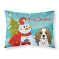 thumbnail image 1 of ""Caroline'S Treasures Bb1844Pillowcase Muñeco De Nieve Con Funda De Almohada Estándar De Tela Cavalier Spaniel Grande Multicolor"", 1 of 1