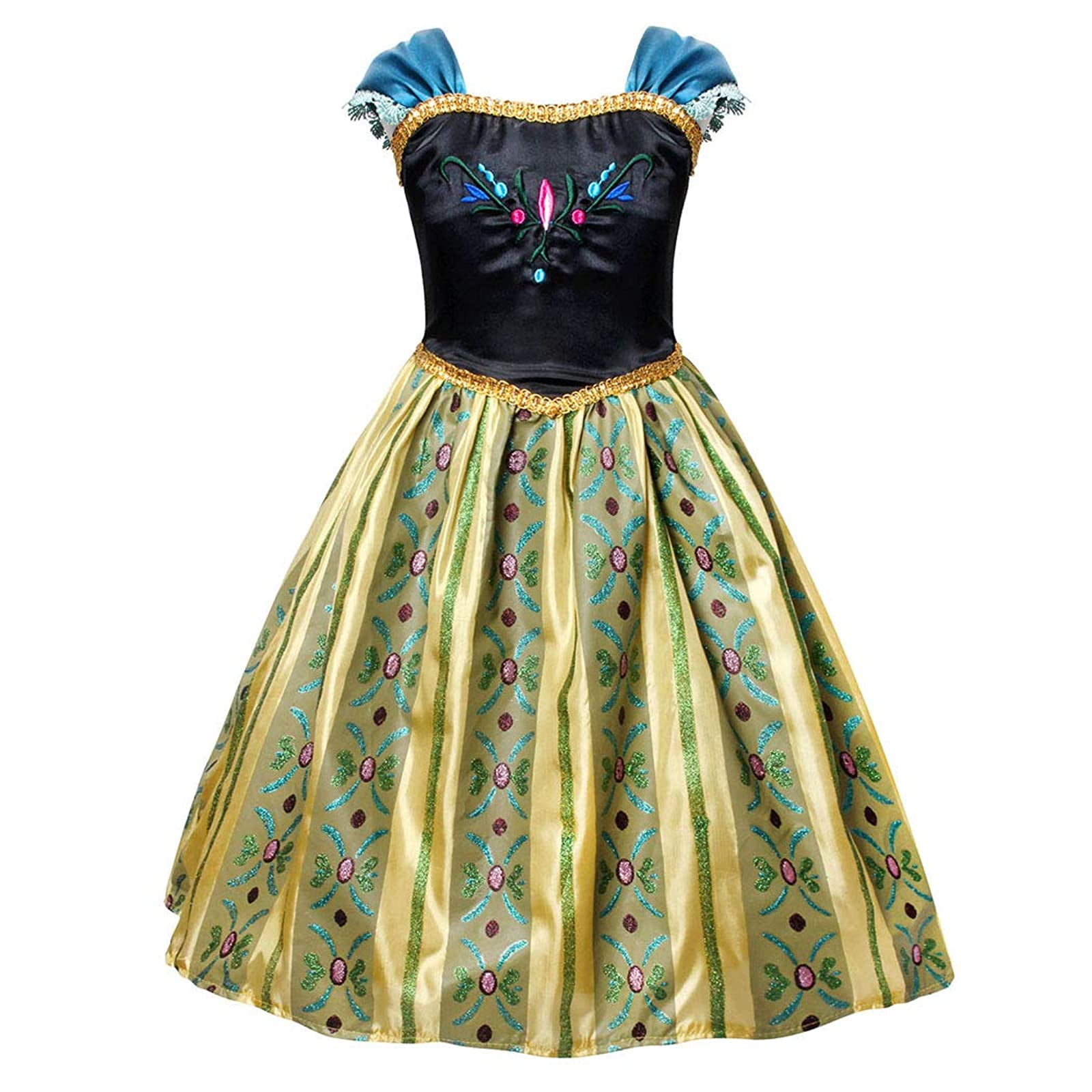 WonderBabe Princess Costume for Girls Halloween Princess Dress Up Little Girls Birthday Party Fancy Outfits