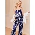 thumbnail image 4 of Ekouaer Women Silk Satin Pajamas Sleeveless Pjs Set 2 Piece Summer Loungewear Sleepwear with Pockets, 4 of 6