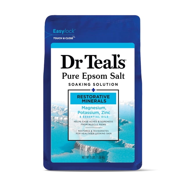 Remojo restaurador Dr. Teal's con sal de Epsom y magnesio, 1,36 kg