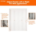 thumbnail image 6 of ARK DESIGN Scratch Resistant Tempered Frosted Glass Folding Door With Hardware, White, 60" x 80", 102 lbs, 6 of 8