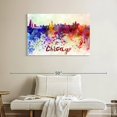 thumbnail image 2 of Elephant Stock Chicago Skyline Colors Wall Art - Horizontal Canvas Wall Art - Living Room Wall Decor - City Canvas - Red And Blue Decor - 39" x 26", 2 of 8