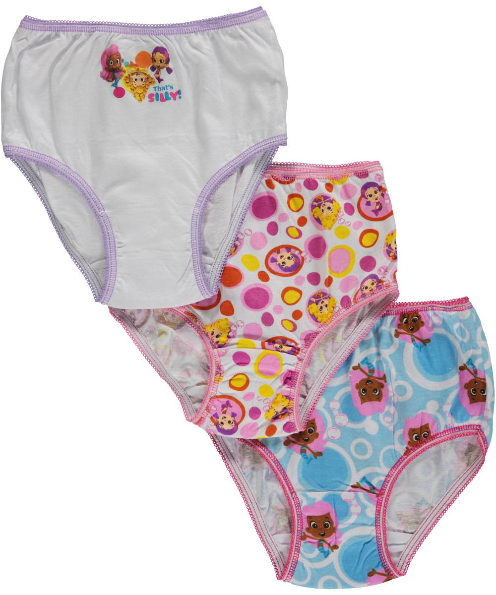 Bubble Guppies Little Girls' Toddler "Fun Mermaid" 3Pack Panties