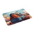 thumbnail image 4 of KLL Colorful Travel Luggage Gear Print Front Door Mat Indoor Outdoor Entrance, Non-Slip Mat All-Weather Doormat Indoor Outdoor Rug Patio Porch Entryway Mat, 23.6''x15.7'', 4 of 7