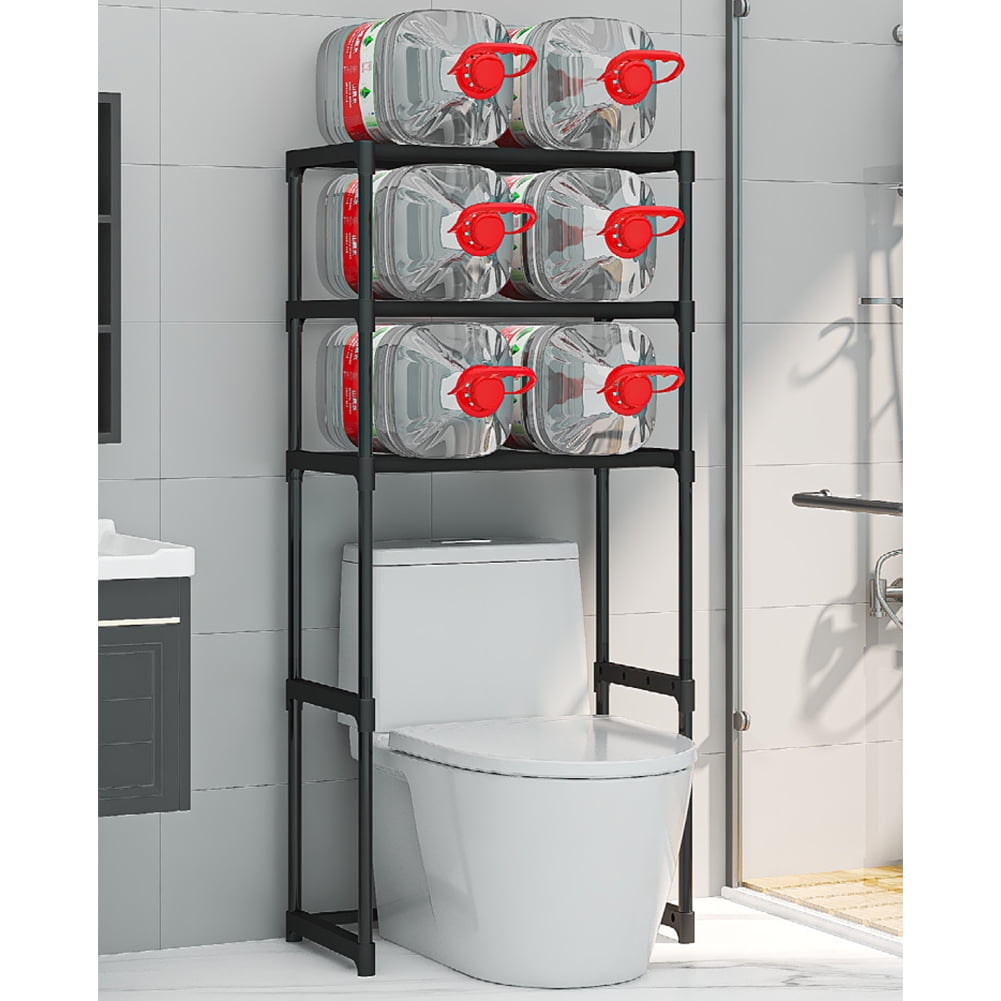 M optimized Over The Toilet Storage Shelf, 3-Tier Over Toilet Bathroom Organizer, Freestanding Above Toilet Shelf Space Saver for Bathroom Restroom Laundry Balcony