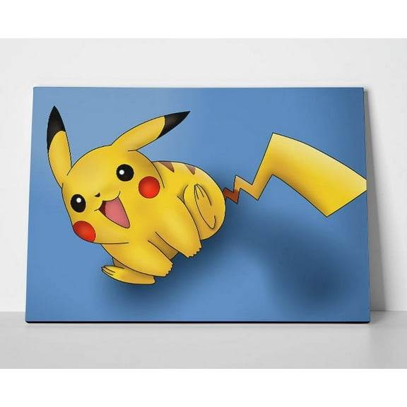 Pikachu Pokemon Poster or Wrapped Canvas
