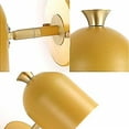 thumbnail image 4 of FSLiving Timing Wall Lamp Mid Century Modern Wall Sconce with 6 Feet On/Off Switch Plug-in Cord Macaroon Adjustable Lampshade for Bedroom Bathroom - 1 Light(Yellow), 4 of 8
