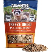 Freeze Dried Small Pet Treats - 1oz Resealable Bag of Treats for Ferrets - Ferret Snacks - Single Ingredient Ferret Food With No Preservatives Or Fillers- Small Animals Treats (1oz, Chicken Breast)