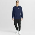 thumbnail image 3 of Men's Fanatics Navy Columbus Blue Jackets Authentic Pro Rink Raglan Hoodie, 3 of 3