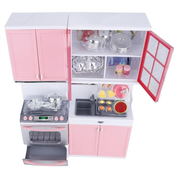 TOPINCN Mini Kitchen Pretend Role Play Toy Set Funny Kitchenware Playing House Gifts for Kids Girls, Kitchen Play Toys, Kids Toy