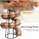 thumbnail image 5 of Dispensador de huevos de Metal con diseño en espiral, soporte para estante con cesta de almacenamiento para encimera de cocina, 5 of 6