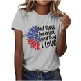 thumbnail image 4 of Youyipin womens tops USA spring fashion Shirt for Women 4th of July Shirts American Flag T-Shirt Patriotic graphic tees for women, 4 of 7